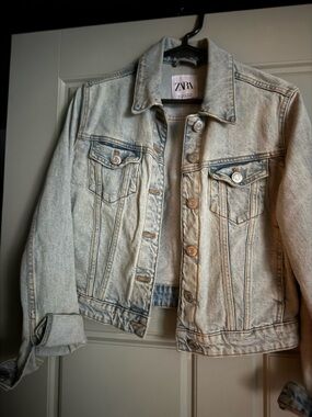 Zara Pale Blue Denim Jacket